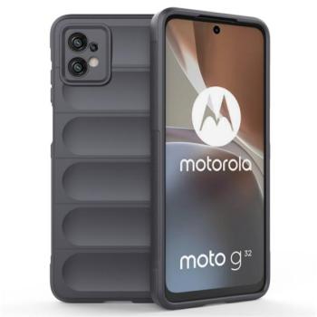 Szilikon telefonvédő (közepesen ütésálló, kamera védelem, 3D minta) SÖTÉTSZÜRKE Motorola Moto G32 (XT2235) kép