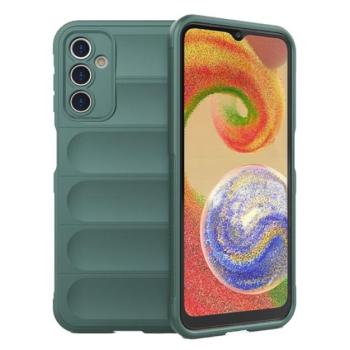 Szilikon telefonvédő (közepesen ütésálló, kamera védelem, 3D minta) SÖTÉTZÖLD Samsung Galaxy A14 5G (SM-A146), Samsung Galaxy A14 4G (SM-A145) kép