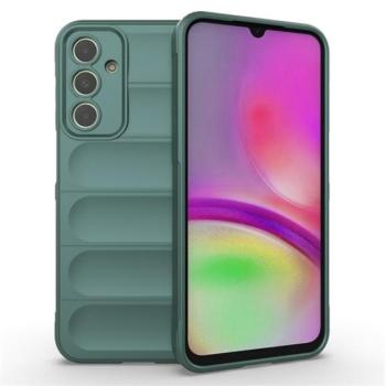 Szilikon telefonvédő (közepesen ütésálló, kamera védelem, 3D minta) SÖTÉTZÖLD Samsung Galaxy A25 5G (SM-A256) kép