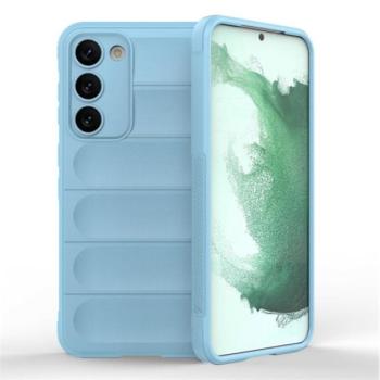 Szilikon telefonvédő (közepesen ütésálló, kamera védelem, 3D minta) VILÁGOSKÉK Samsung Galaxy S23 Plus (SM-S916) kép