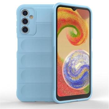Szilikon telefonvédő (közepesen ütésálló, kamera védelem, 3D minta) VILÁGOSKÉK kép