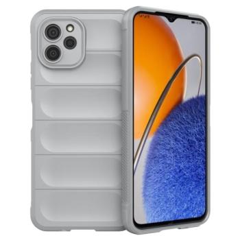 Szilikon telefonvédő (közepesen ütésálló, kamera védelem, 3D minta) VILÁGOSSZÜRKE Huawei Nova Y61 kép