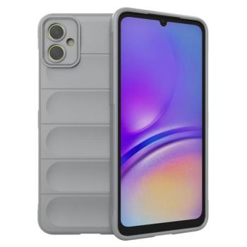 Szilikon telefonvédő (közepesen ütésálló, kamera védelem, 3D minta) VILÁGOSSZÜRKE Samsung Galaxy A05 (SM-A055F) kép