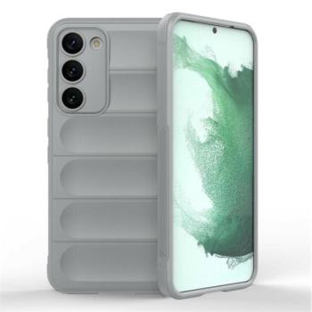 Szilikon telefonvédő (közepesen ütésálló, kamera védelem, 3D minta) VILÁGOSSZÜRKE Samsung Galaxy S23 Plus (SM-S916) kép
