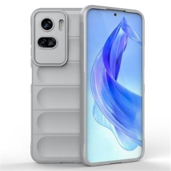 Szilikon telefonvédő (közepesen ütésálló, kamera védelem, 3D minta) VILÁGOSSZÜRKE kép