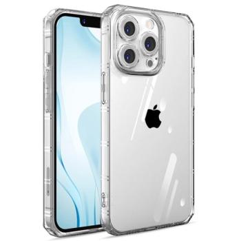 Szilikon telefonvédő (közepesen ütésálló, légpárnás keret) ÁTLÁTSZÓ Apple iPhone 12 Pro Max kép