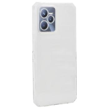 Szilikon telefonvédő (közepesen ütésálló, légpárnás keret) ÁTLÁTSZÓ Realme C35 kép