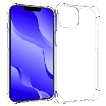 Szilikon telefonvédő (közepesen ütésálló, légpárnás sarok) ÁTLÁTSZÓ Apple iPhone 14 Plus kép