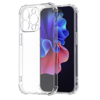 Szilikon telefonvédő (közepesen ütésálló, légpárnás sarok) ÁTLÁTSZÓ Apple iPhone 15 Pro kép