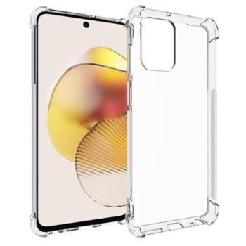 Szilikon telefonvédő (közepesen ütésálló, légpárnás sarok) ÁTLÁTSZÓ Motorola Moto G73 kép