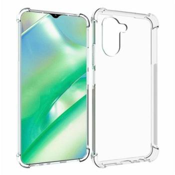 Szilikon telefonvédő (közepesen ütésálló, légpárnás sarok) ÁTLÁTSZÓ Realme C33 kép