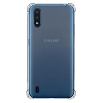 Szilikon telefonvédő (közepesen ütésálló, légpárnás sarok) ÁTLÁTSZÓ Samsung Galaxy M01 (SM-M015F) kép