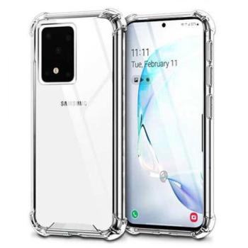 Szilikon telefonvédő (közepesen ütésálló, légpárnás sarok) ÁTLÁTSZÓ Samsung Galaxy S20 Ultra (SM-G988F), Samsung Galaxy S20 Ultra 5G (SM-G988B) kép