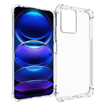 Szilikon telefonvédő (közepesen ütésálló, légpárnás sarok) ÁTLÁTSZÓ Xiaomi Poco X5 5G kép