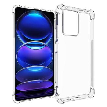 Szilikon telefonvédő (közepesen ütésálló, légpárnás sarok) ÁTLÁTSZÓ Xiaomi Redmi Note 12 Pro Plus kép