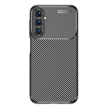 Szilikon telefonvédő (közepesen ütésálló, légpárnás sarok, karbon minta) FEKETE Samsung Galaxy A05s (SM-A057F) kép