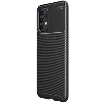 Szilikon telefonvédő (közepesen ütésálló, légpárnás sarok, karbon minta) FEKETE Samsung Galaxy A32 4G (SM-A325) kép