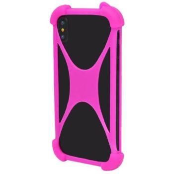 Szilikon telefonvédő (közepesen ütésálló, légpárnás sarok, X-line, univerzális, 3.5-6.5&quot; méret) RÓZSASZÍN Apple iPhone 7 4.7, Apple iPhone 7 Plus 5.5, Blackberry DTEK50 , Vodafone S kép