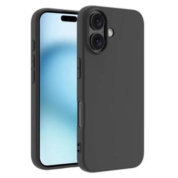 Szilikon telefonvédő (matt) FEKETE Apple iPhone 17 kép