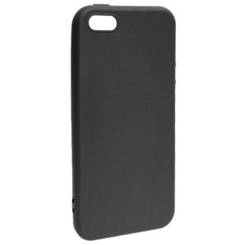 Szilikon telefonvédő (matt) FEKETE Apple iPhone 5, Apple iPhone 5S, Apple iPhone SE (2016) kép