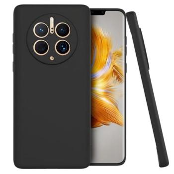 Szilikon telefonvédő (matt) FEKETE Huawei Mate 50 Pro kép