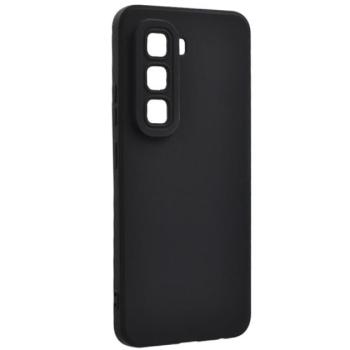 Szilikon telefonvédő (matt) FEKETE Infinix Hot 50 Pro 4G (X6881) kép