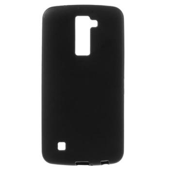 Szilikon telefonvédő (matt) FEKETE LG K10 (K420n) kép