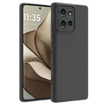 Szilikon telefonvédő (matt) FEKETE Motorola Edge 50 5G kép