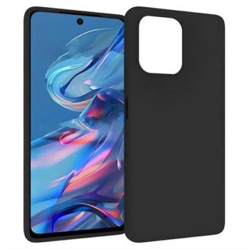 Szilikon telefonvédő (matt) FEKETE Motorola Moto G75 kép