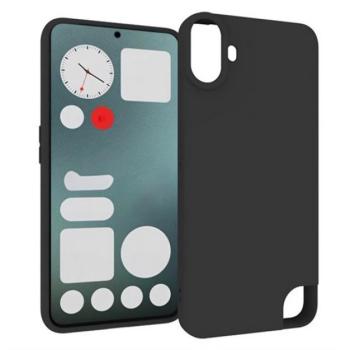 Szilikon telefonvédő (matt) FEKETE Nothing CMF Phone 1 kép