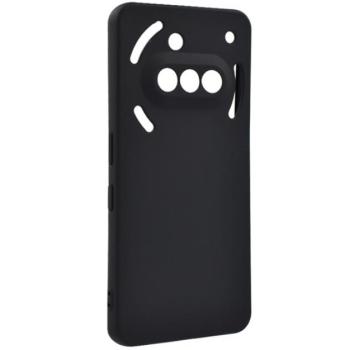 Szilikon telefonvédő (matt) FEKETE Nothing Phone (3a) kép