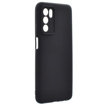 Szilikon telefonvédő (matt) FEKETE Oppo A16s kép