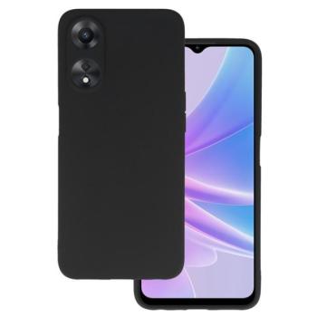 Szilikon telefonvédő (matt) FEKETE Oppo A78 5G kép