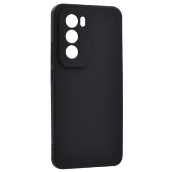 Szilikon telefonvédő (matt) FEKETE Oppo Reno 12 Pro 5G kép