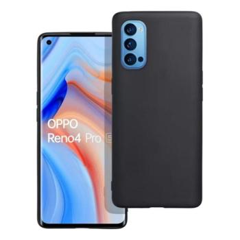 Szilikon telefonvédő (matt) FEKETE Oppo Reno 4 Pro 5G kép