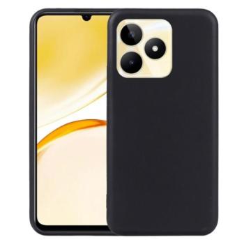 Szilikon telefonvédő (matt) FEKETE Realme C53 kép