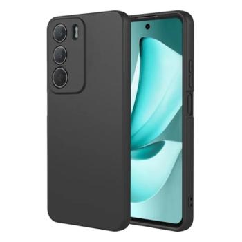 Szilikon telefonvédő (matt) FEKETE Realme C71 4G kép