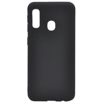 Szilikon telefonvédő (matt) FEKETE Samsung Galaxy A20e (SM-A202F) kép