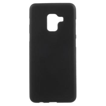 Szilikon telefonvédő (matt) FEKETE Samsung Galaxy A8 Plus (2018) SM-A730F kép