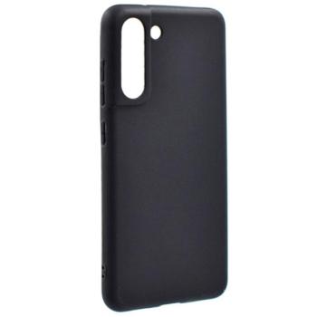 Szilikon telefonvédő (matt) FEKETE Samsung Galaxy S21 FE (SM-G990) kép