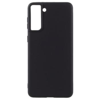 Szilikon telefonvédő (matt) FEKETE Samsung Galaxy S21 (SM-G991) 5G kép