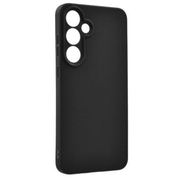 Szilikon telefonvédő (matt) FEKETE Samsung Galaxy S24 FE (SM-S721) kép