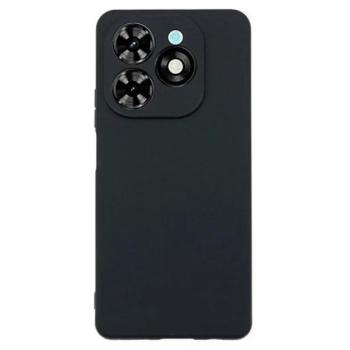 Szilikon telefonvédő (matt) FEKETE Tecno Spark 20C kép