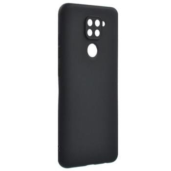 Szilikon telefonvédő (matt) FEKETE Xiaomi Redmi Note 9 (10X 4G) kép