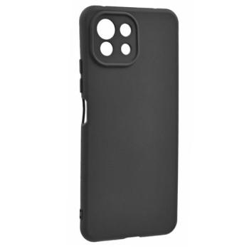 Szilikon telefonvédő (matt, mikrofiber plüss karcolásmentesítő belső, prémium) FEKETE Xiaomi Mi 11 Lite 4G, Xiaomi Mi 11 Lite 5G, Xiaomi 11 Lite 5G NE kép