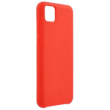 Szilikon telefonvédő (matt, mikrofiber plüss karcolásmentesítő belső, prémium) PIROS Huawei Y5p, Honor 9S kép