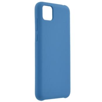 Szilikon telefonvédő (matt, mikrofiber plüss karcolásmentesítő belső, prémium) SÖTÉTKÉK Huawei Y5p, Honor 9S kép