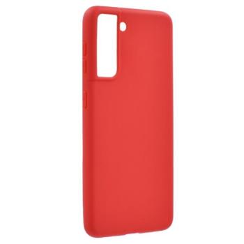 Szilikon telefonvédő (matt) PIROS Samsung Galaxy S21 (SM-G991) 5G kép