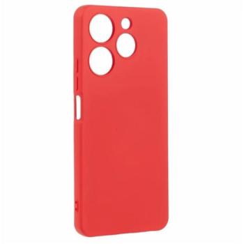 Szilikon telefonvédő (matt) PIROS Tecno Spark 10 Pro kép