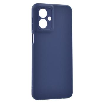 Szilikon telefonvédő (matt) SÖTÉTKÉK Motorola Moto G55 5G kép